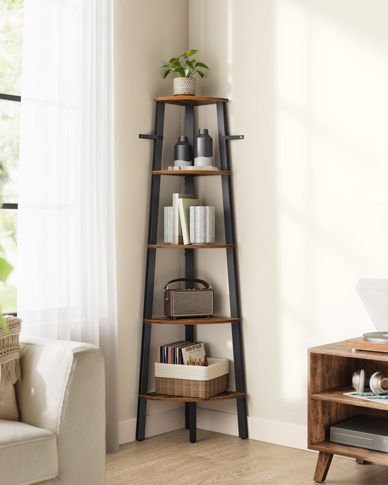 Corner Shelf - Industrial 5 Tier - Floor Standing Storage