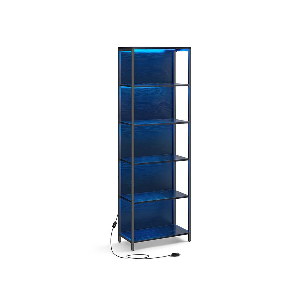 Bookshelf - 5 Tier LED - Dimmable Lights Display Shelf