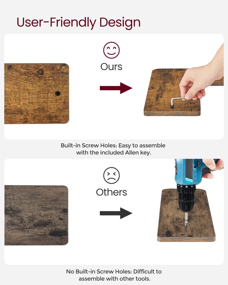 Corner Wall Shelves Set of 2 – Floating Design – Space-Saving Storage