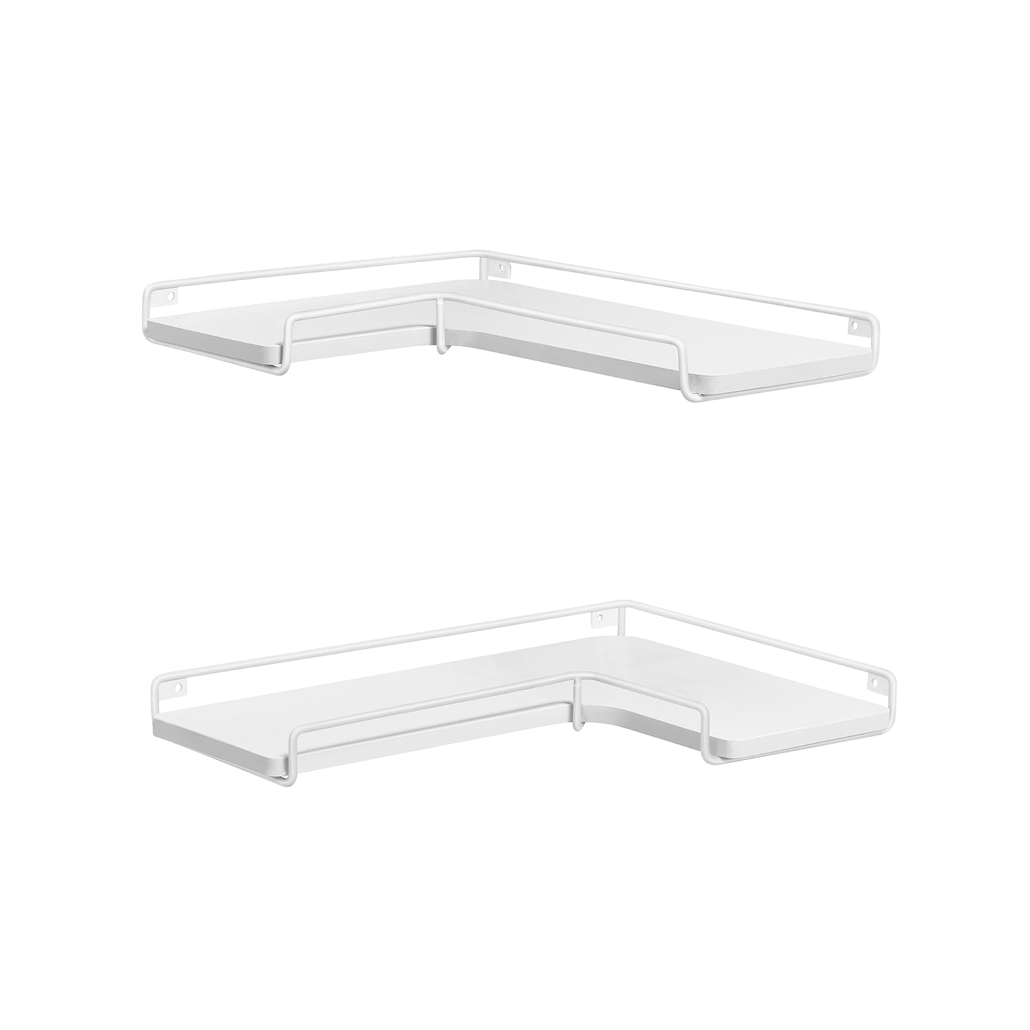Corner Wall Shelves Set of 2 – Floating Design – Space-Saving Storage