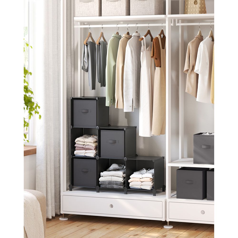 Cube Storage Organizer - With Storage Boxes - Set Of 16