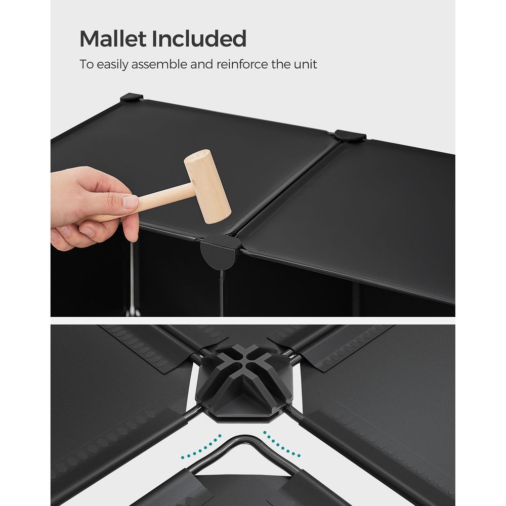 Cube Storage Organizer - With Storage Boxes - Set Of 16