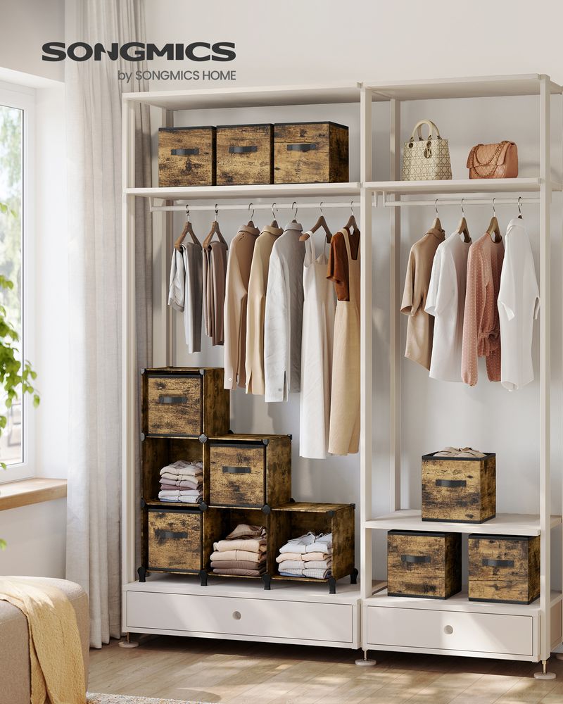 Cube Storage Organizer - With Storage Boxes - Set Of 16