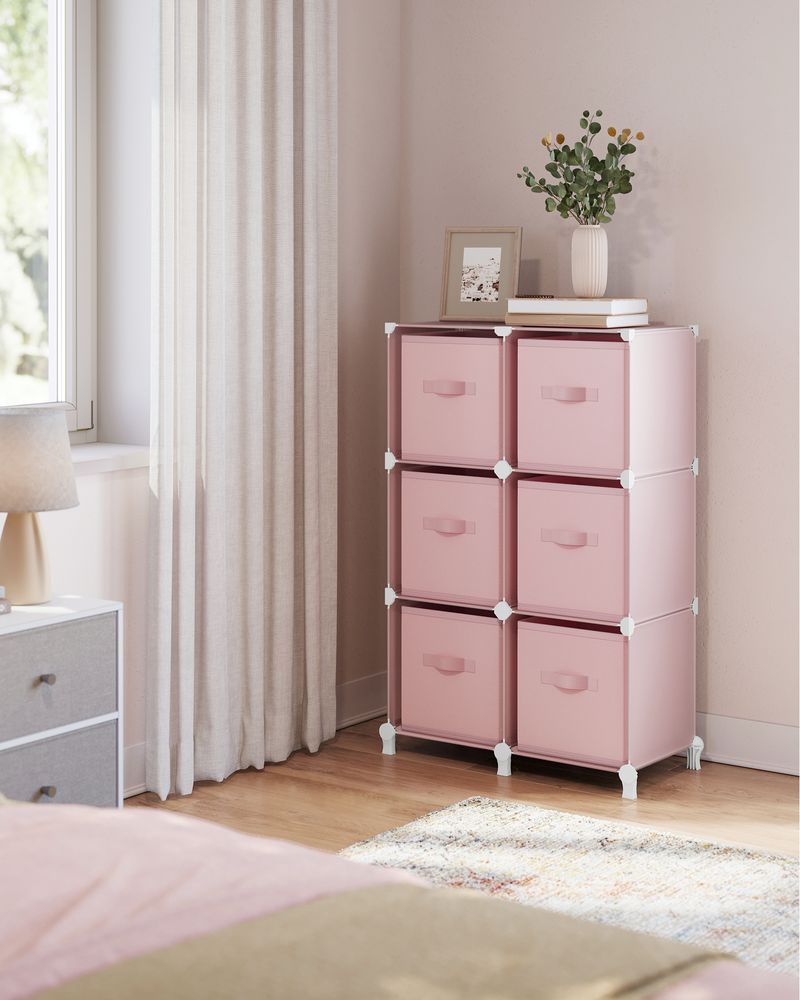 Cube Storage Organizer - With Storage Boxes - Set Of 16