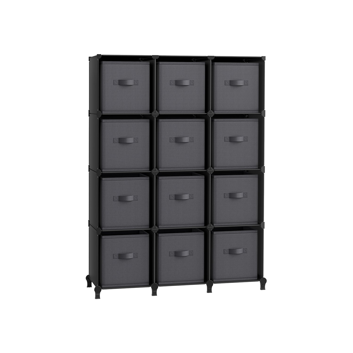 Cube Storage Organizer - With Storage Boxes - Set Of 16