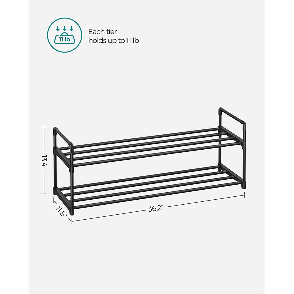 Metal Shoe Rack – Multi Tier Storage – Entryway & Closet Organizer