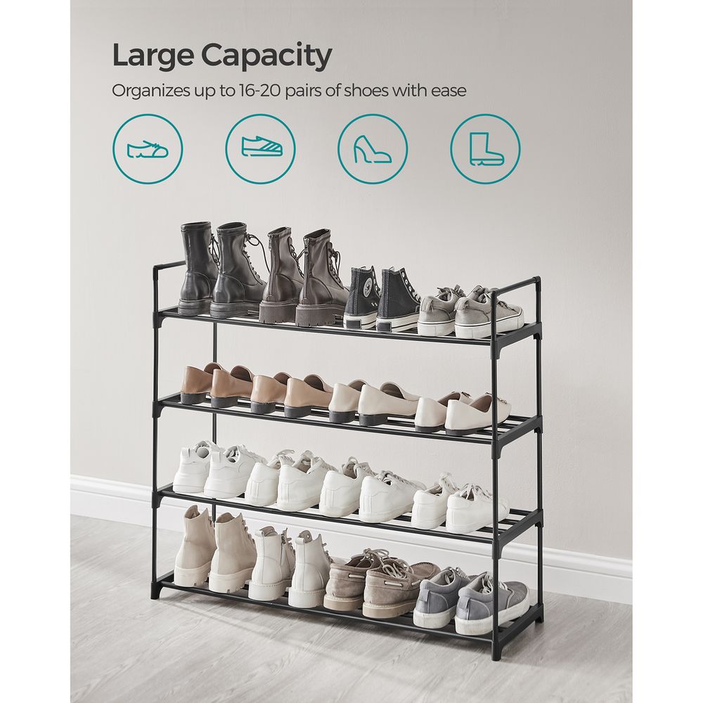 Metal Shoe Rack – Multi Tier Storage – Entryway & Closet Organizer