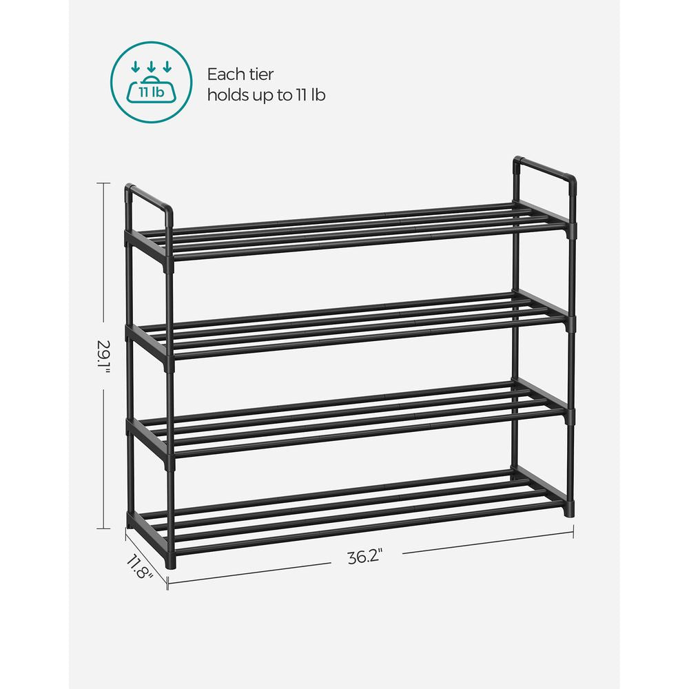 Metal Shoe Rack – Multi Tier Storage – Entryway & Closet Organizer