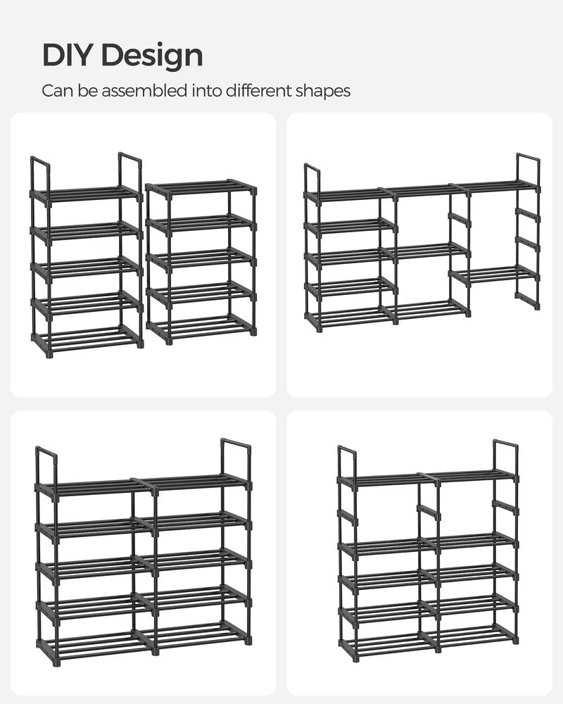 Metal Shoe Rack – Multi Tier Storage – Entryway & Closet Organizer