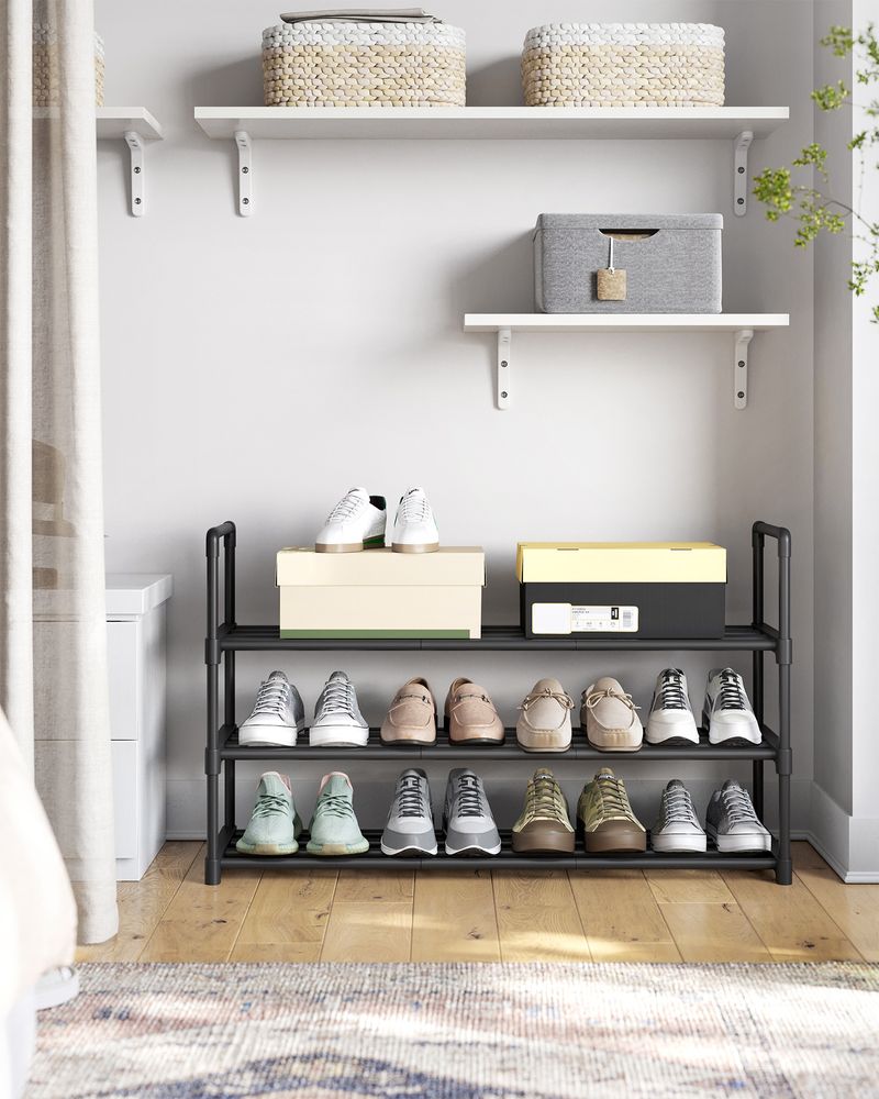 Metal Shoe Rack – Multi Tier Storage – Entryway & Closet Organizer