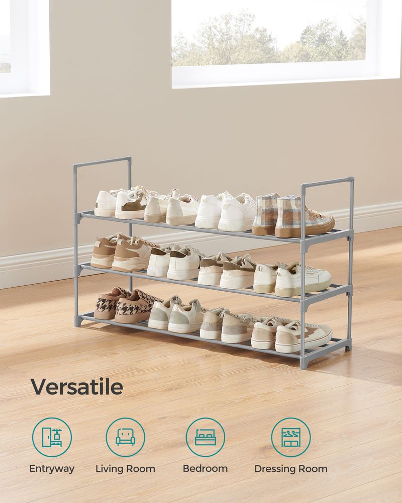 Metal Shoe Rack – Multi Tier Storage – Entryway & Closet Organizer