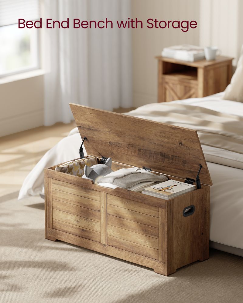 Storage Chest - With 2 Safety Hinges - Multi Purpose Storage