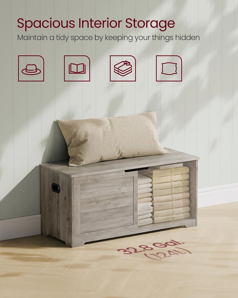 Storage Chest - With 2 Safety Hinges - Multi Purpose Storage