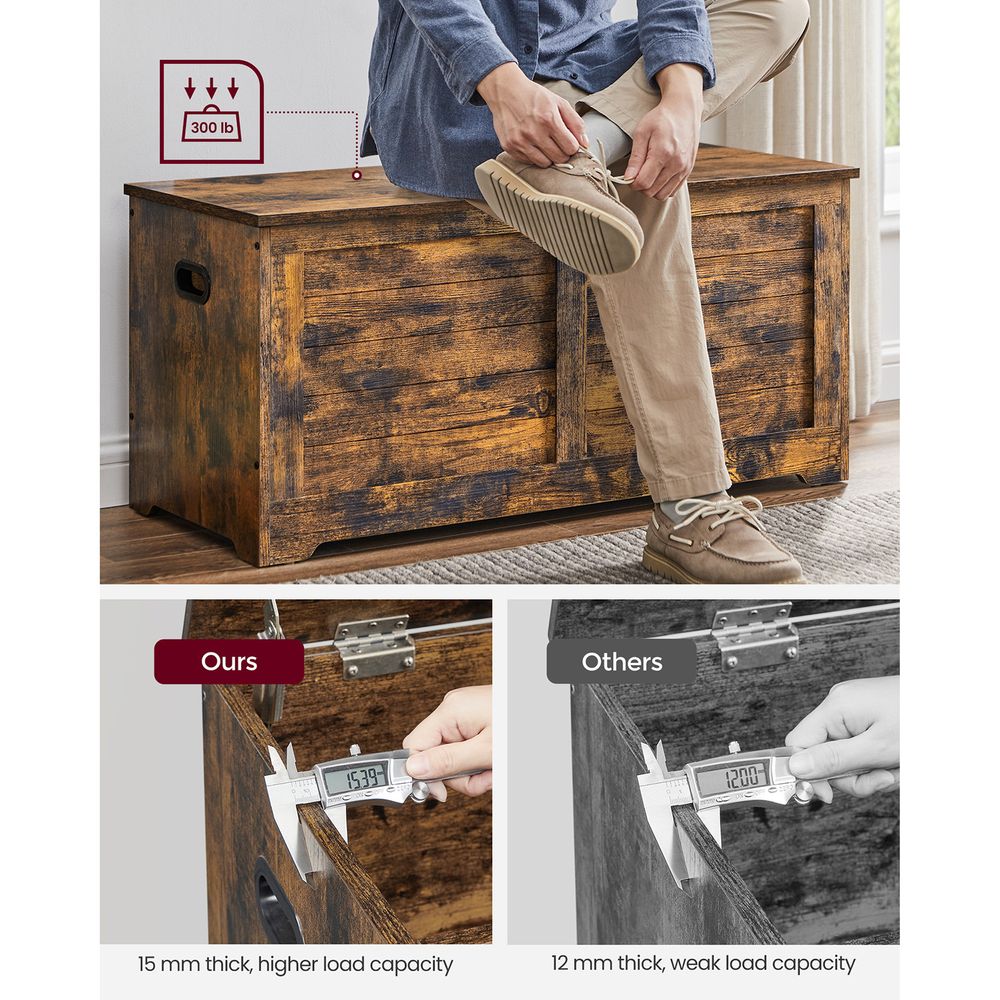 Storage Chest - With 2 Safety Hinges - Multi Purpose Storage