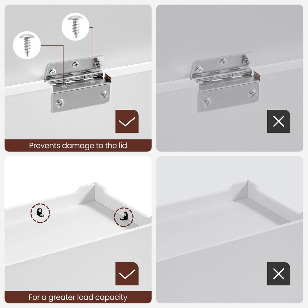 Storage Chest - With 2 Safety Hinges - Multi Purpose Storage