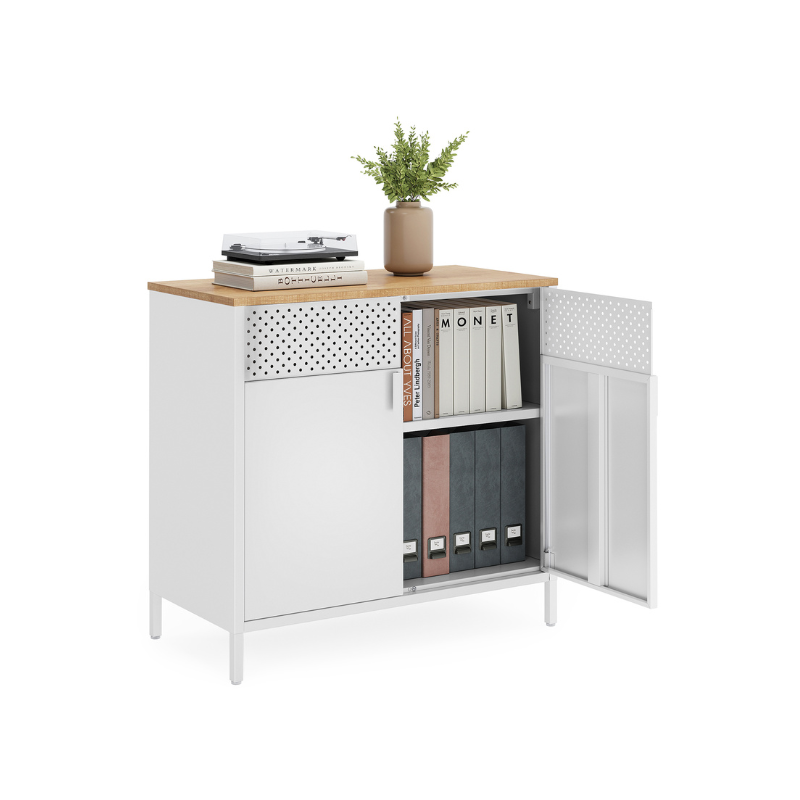 Storage Sideboard - Buffet Table - Adjustable Shelves Cabinet