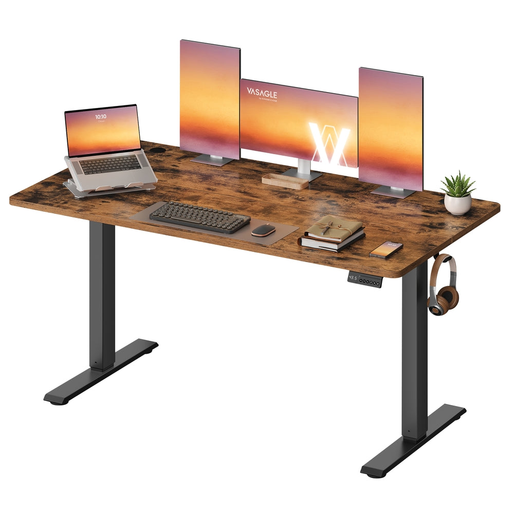 Standing Desk – Electric Height Adjustable – Memory Presets & Hooks