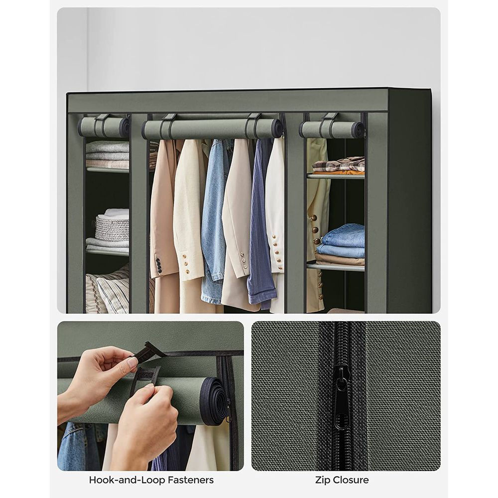 Closet Wardrobe Organizer - Non Woven Fabric Cover - Shelves