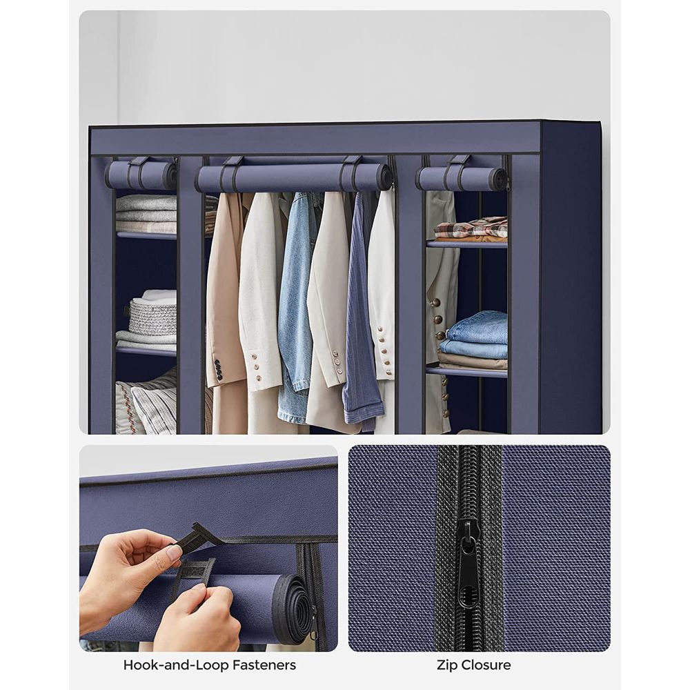 Closet Wardrobe Organizer - Non Woven Fabric Cover - Shelves