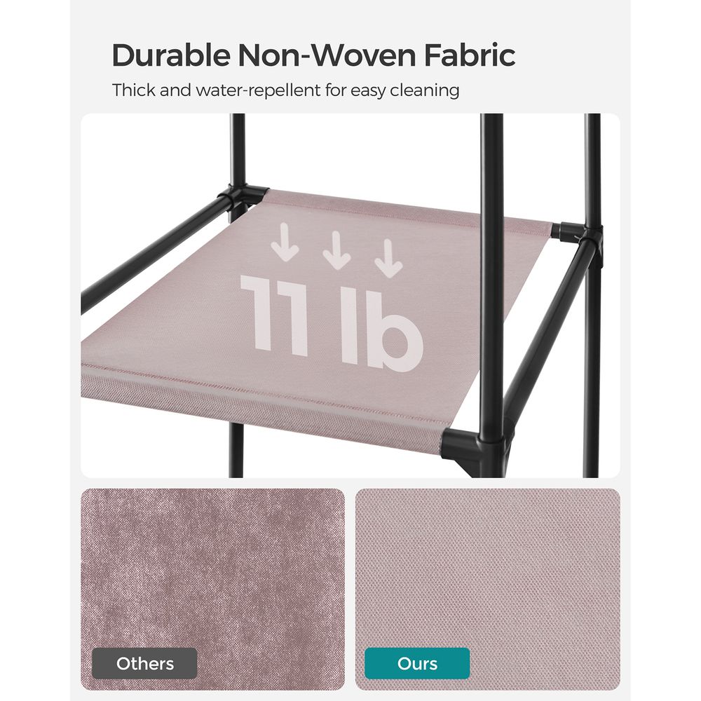 Closet Wardrobe Organizer - Non Woven Fabric Cover - Shelves