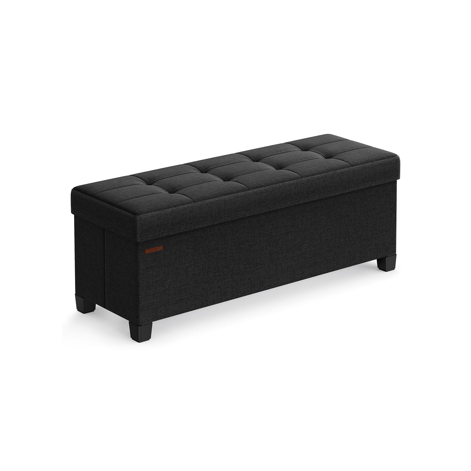 Storage Ottoman Bench - 43.3 Inch - Linen Look Seating