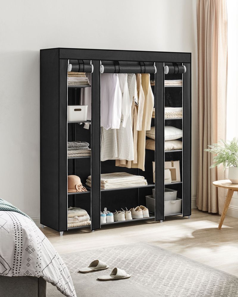 Closet Wardrobe Organizer - Non Woven Fabric Cover - Shelves