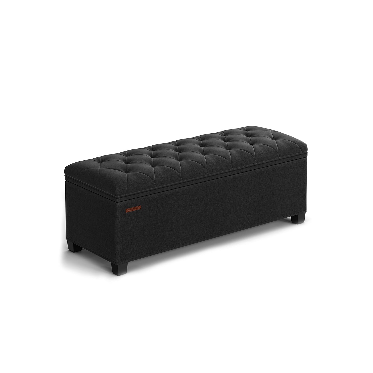 Storage Ottoman Bench With Legs - 660 lb Load - Large Capacity