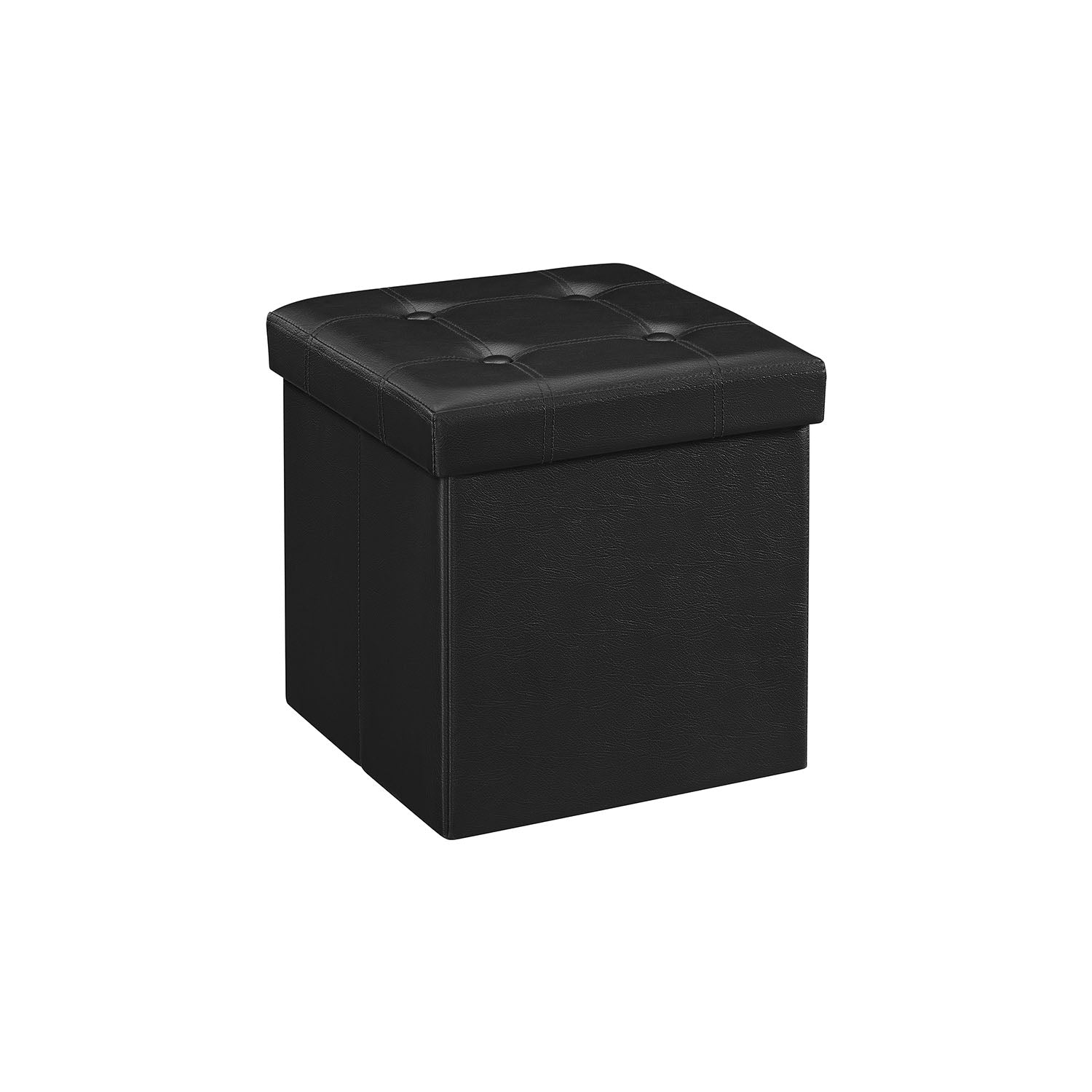 Storage Ottoman - 15 Inch Folding - With Storage And Seating