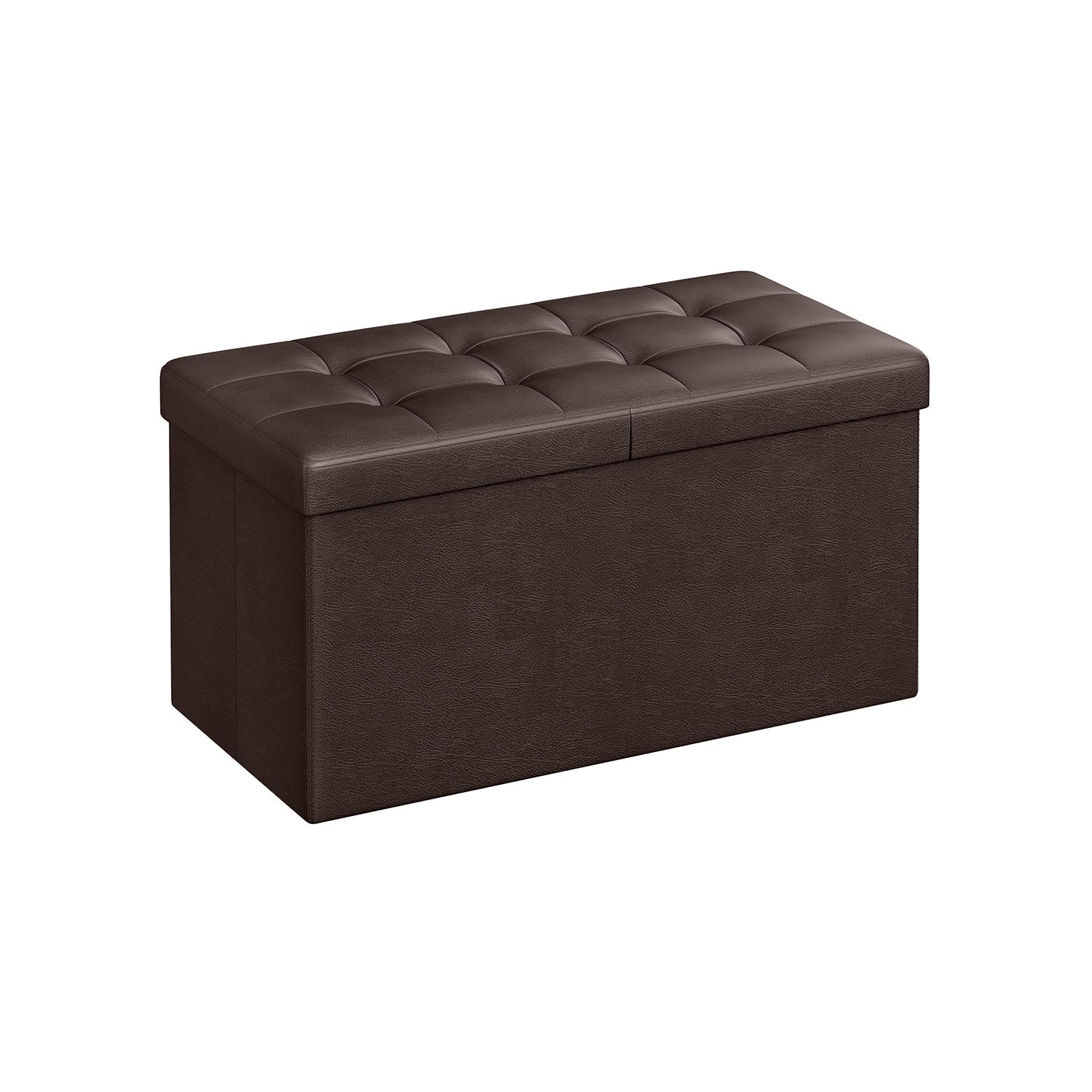 Storage Ottoman Bench - 30 Inch Folding - Flip Top Lid