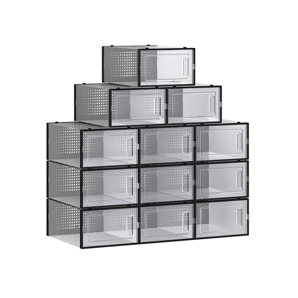 Shoe Storage Boxes - Pack Of 12–18 - Fits US Size 11–13
