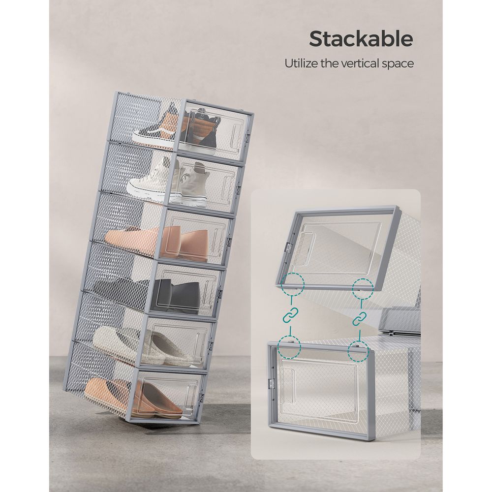 Shoe Storage Boxes - Pack Of 12–18 - Fits US Size 11–13