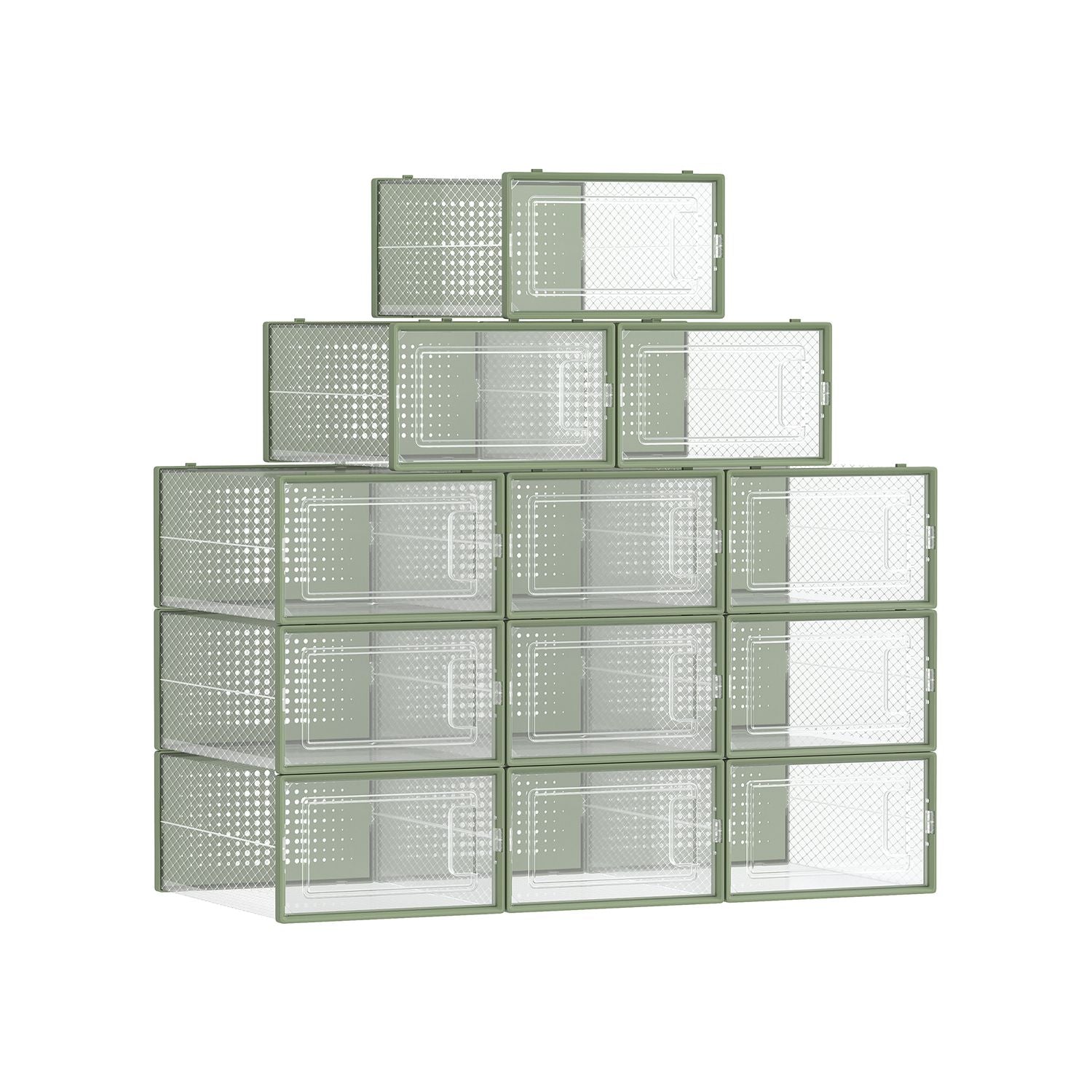 Shoe Storage Boxes - Pack Of 12–18 - Fits US Size 11–13