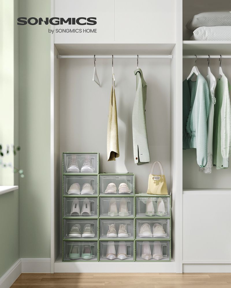 Shoe Storage Boxes - Pack Of 12–18 - Fits US Size 11–13