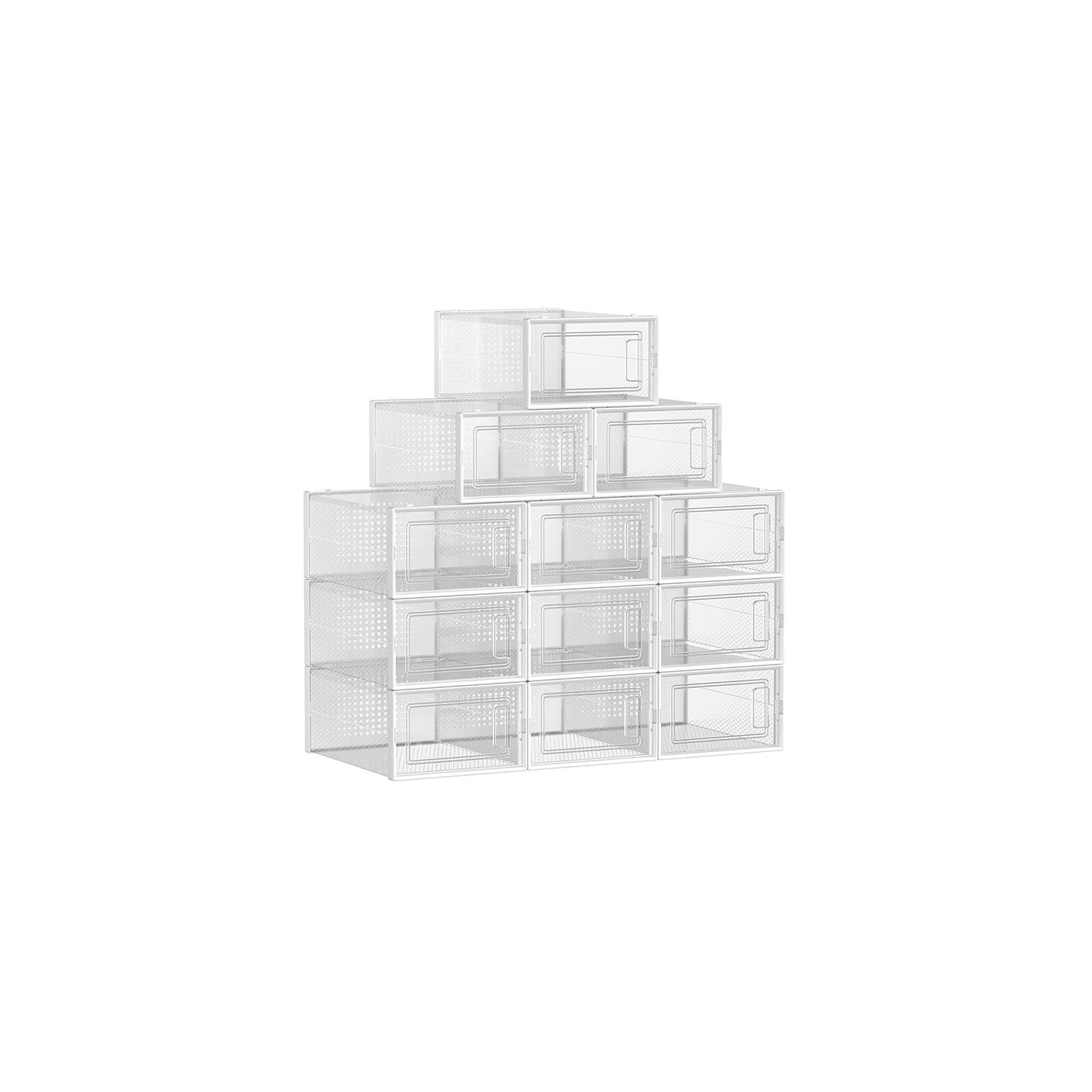 Shoe Storage Boxes - Pack Of 12–18 - Fits US Size 11–13