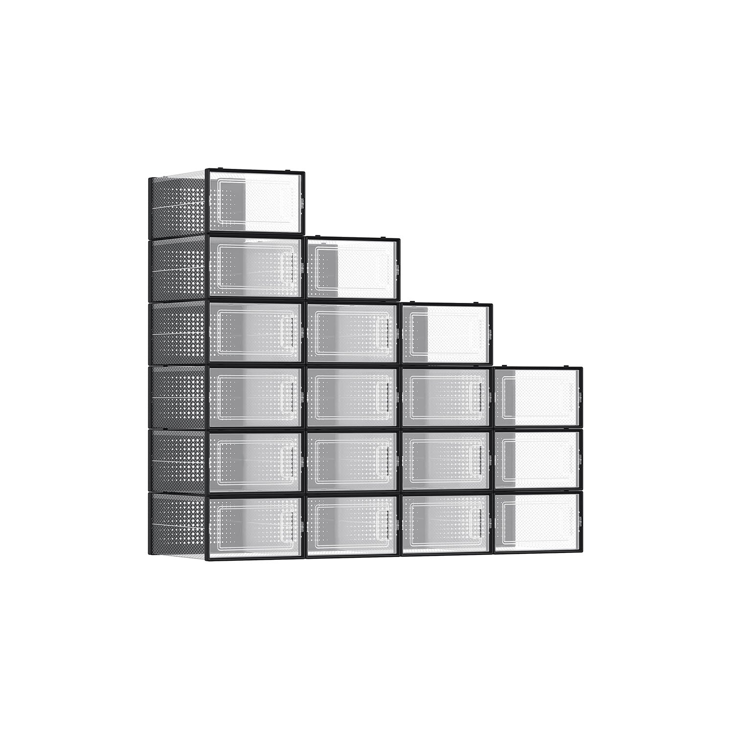 Shoe Storage Boxes - Pack Of 12–18 - Fits US Size 11–13