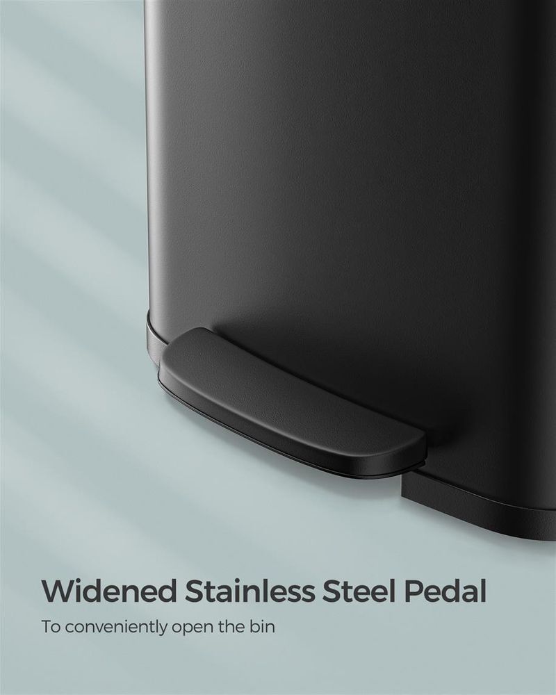 Trash Can - 13 & 18 Gallons Stainless Steel - Pedal Lid