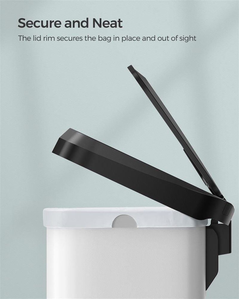 Trash Can - 13 & 18 Gallons Stainless Steel - Pedal Lid