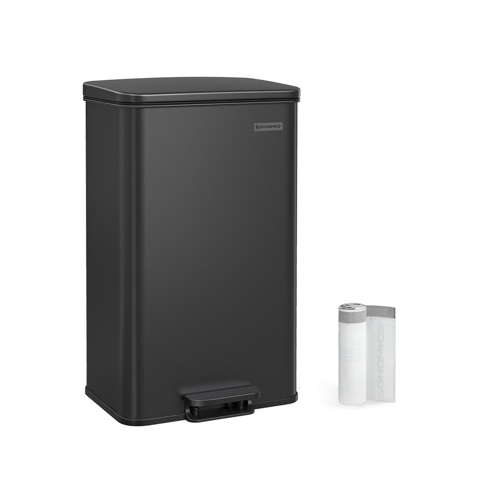 10.5 Gallon Kitchen Trash Can With Lid Soft Close Stainless Steel