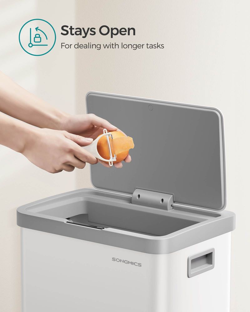 18 Gallon Motion Sensor Trash Can – Hands-Free – Soft Close Lid