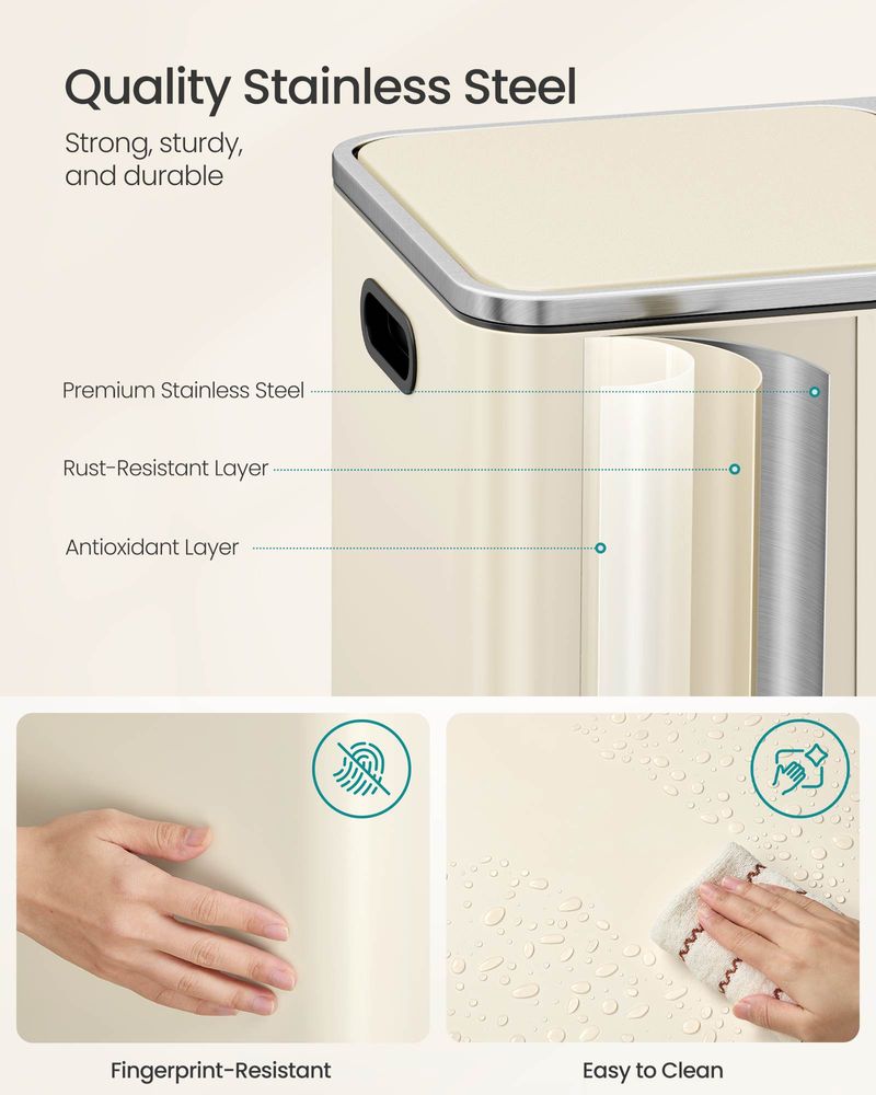 Trash Can - Dual 10.6 Gallon - Soft Close Pedal Kitchen