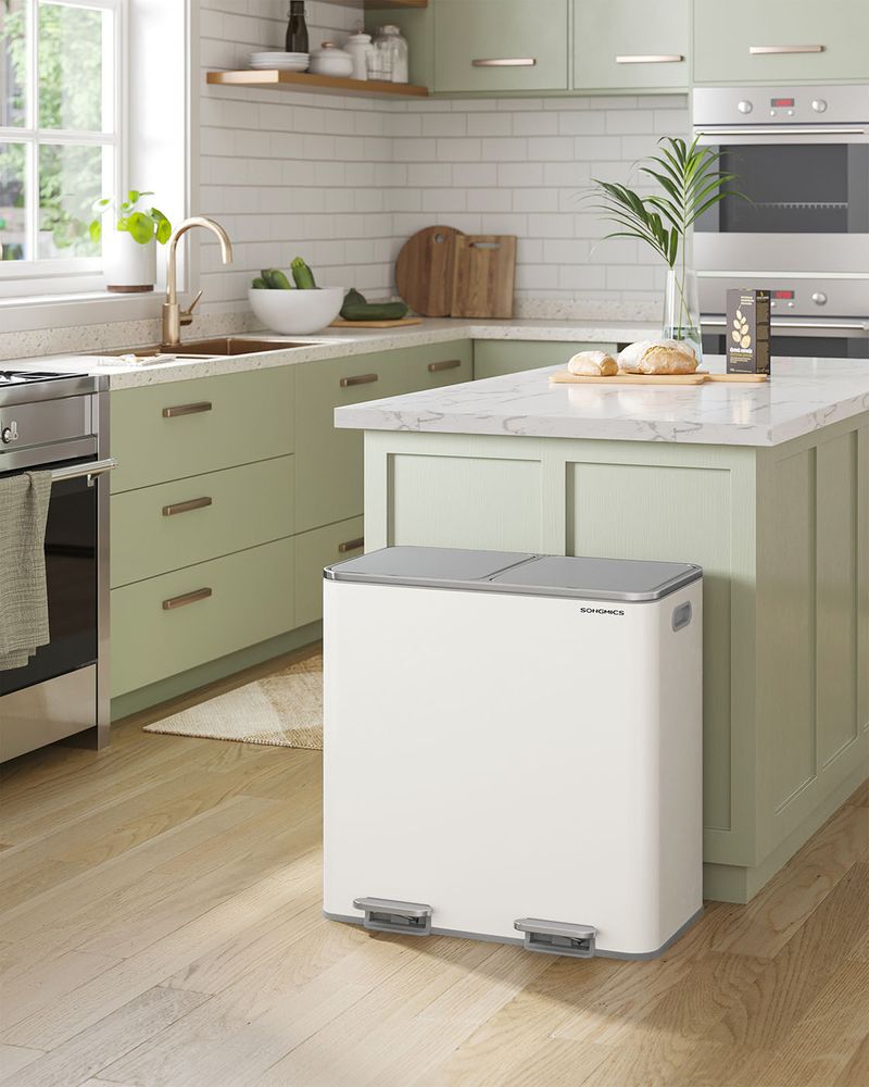 Trash Can - Dual 10.6 Gallon - Soft Close Pedal Kitchen