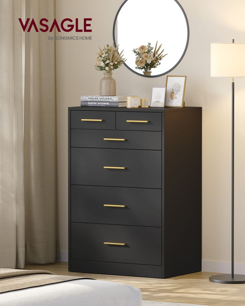 6 Drawer Dresser Chest Storage Cabinet Bedroom Organizer