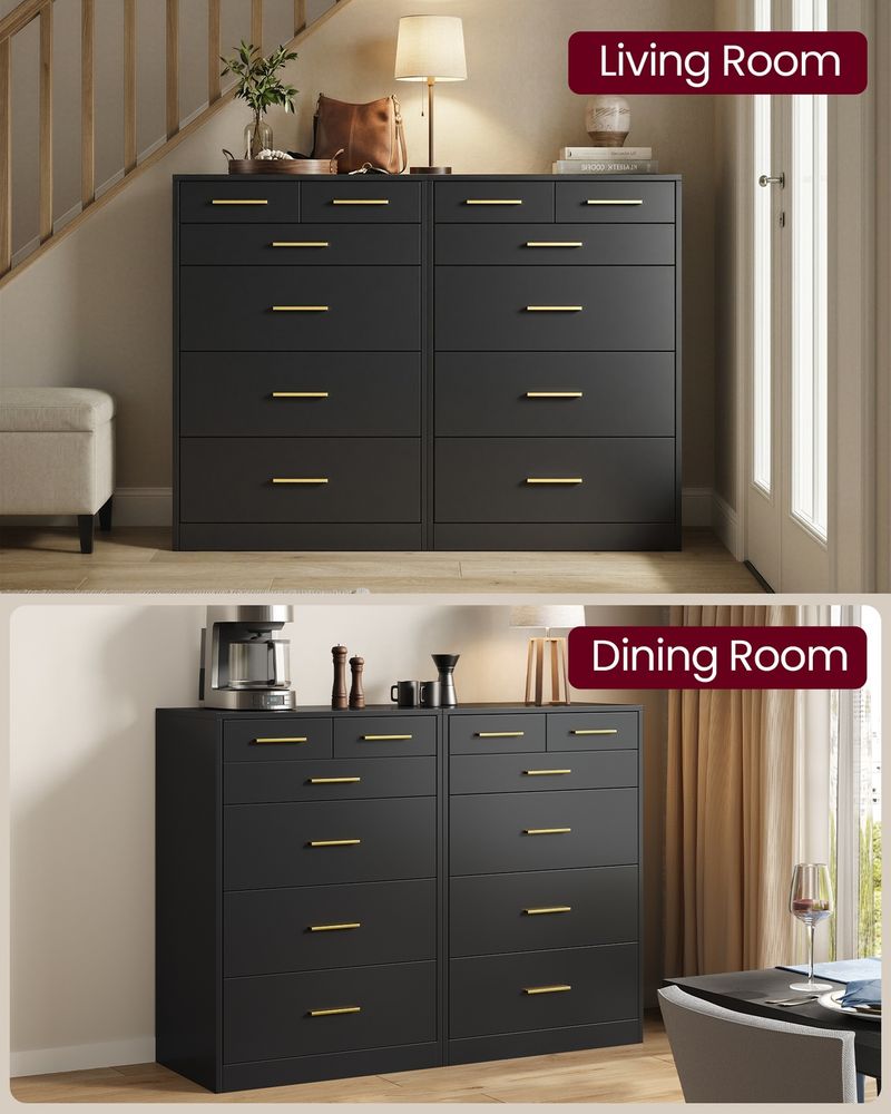 6 Drawer Dresser Chest Storage Cabinet Bedroom Organizer