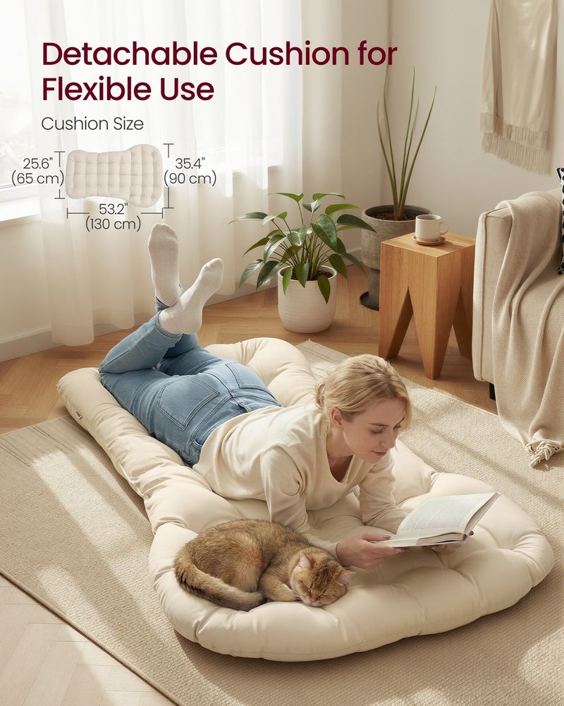 Papasan Rocking Chair – Adjustable Footrest – Cushioned Lounge Chair