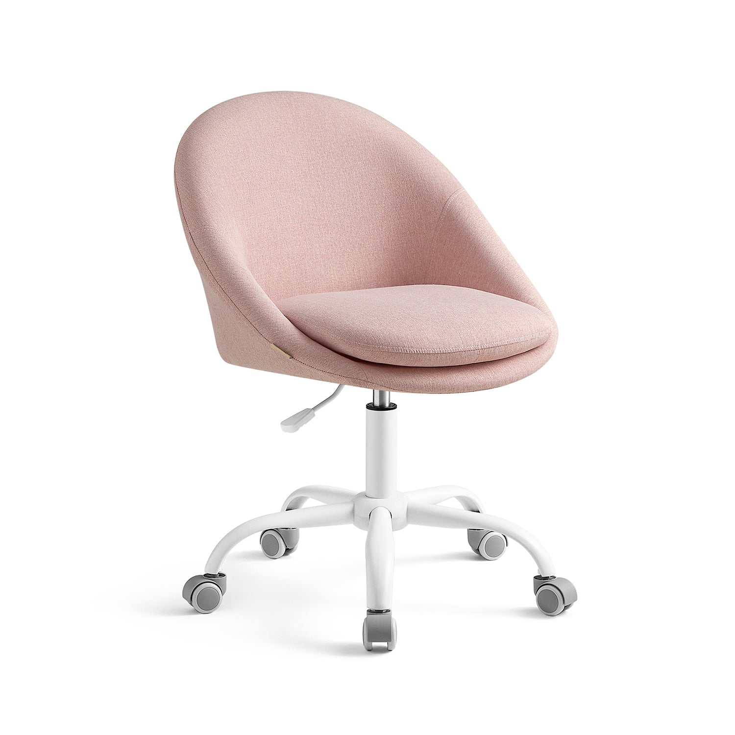 Ergonomic Swivel Vanity Chair - With Back And Wheels