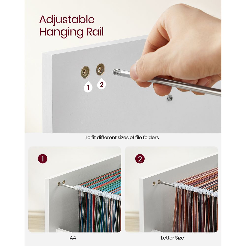 File Cabinet - 2 Drawer - Small Rolling - Lockable Rustic