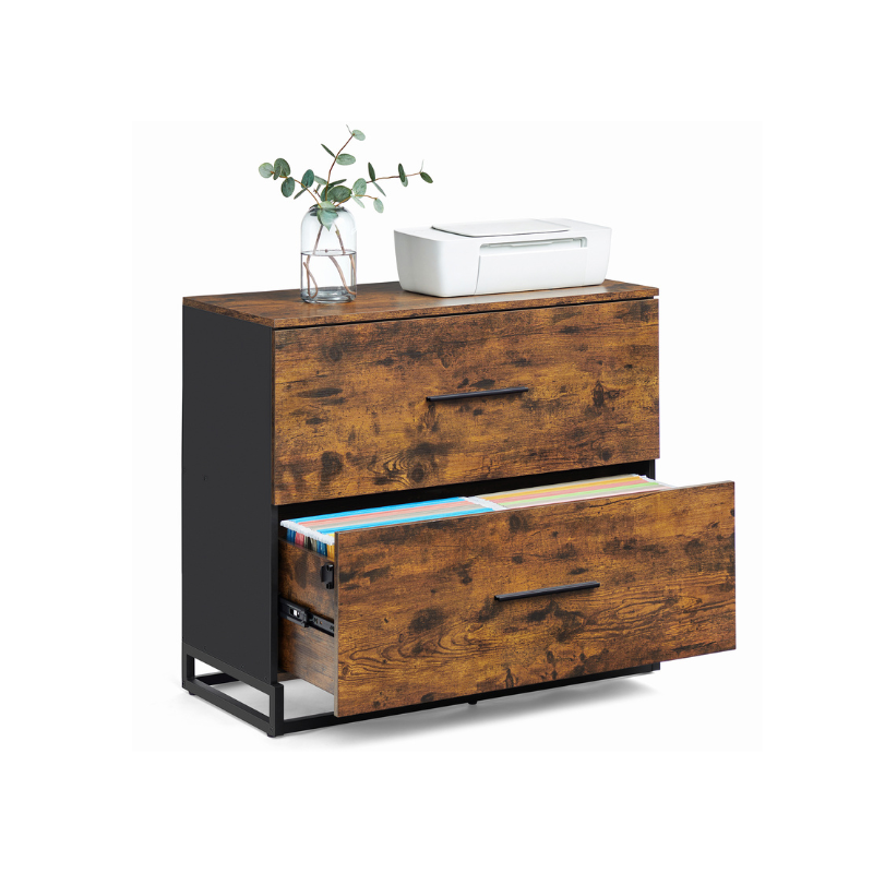 File Cabinet - 2 Drawer Lateral - Fits A4 Letter Legal