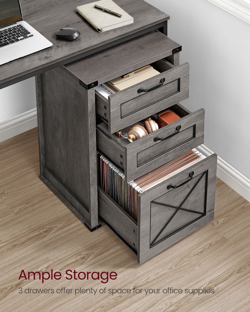 File Cabinet - 2 Drawer Farmhouse - Fits A4 Files Office