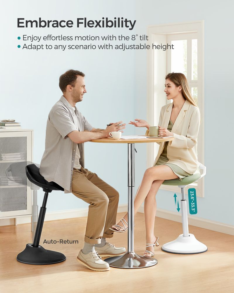Standing Desk Chair - Adjustable Height - Ergonomic Sit Stand Stool