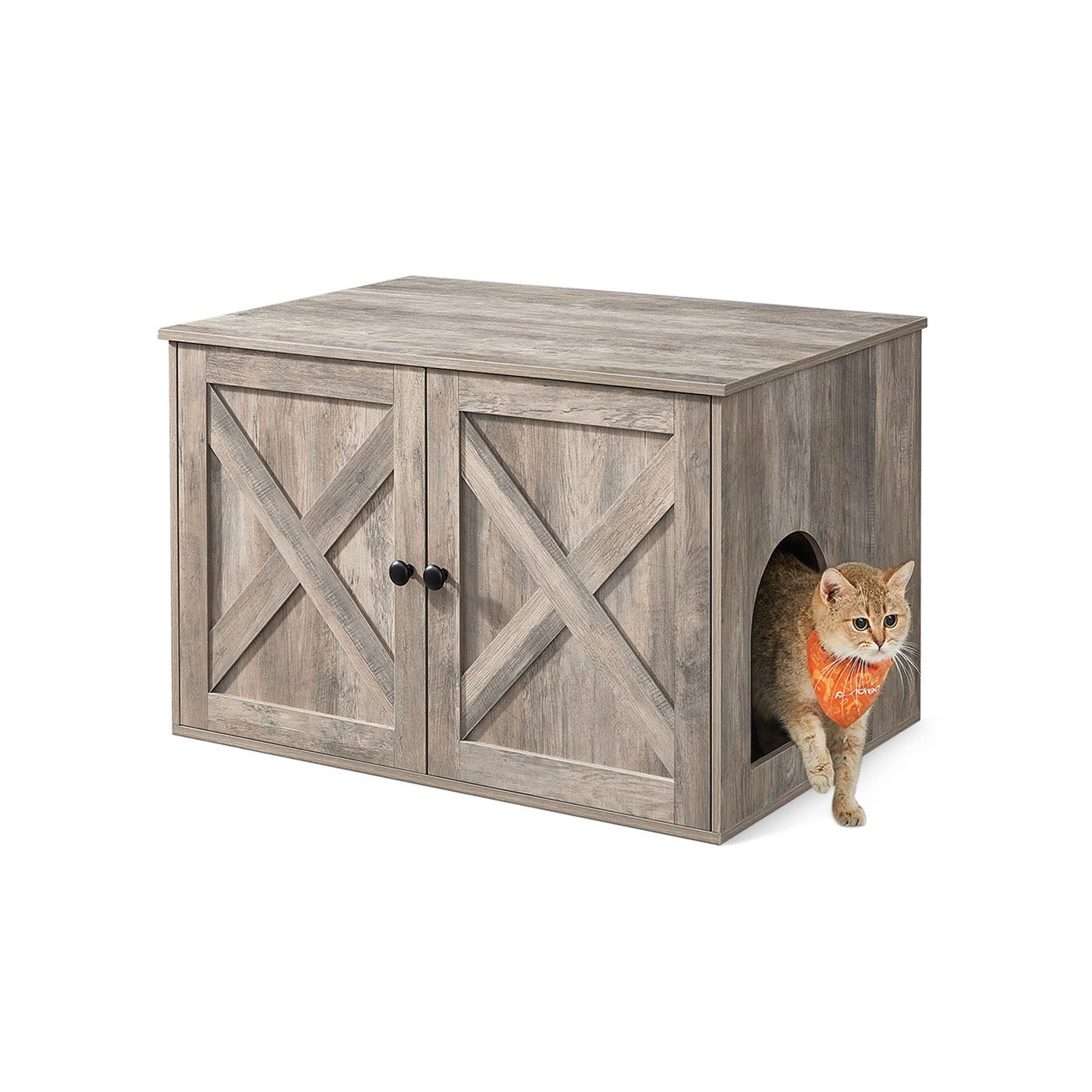 Cat Litter Box Enclosure – Removable Divider – Furniture Cabinet